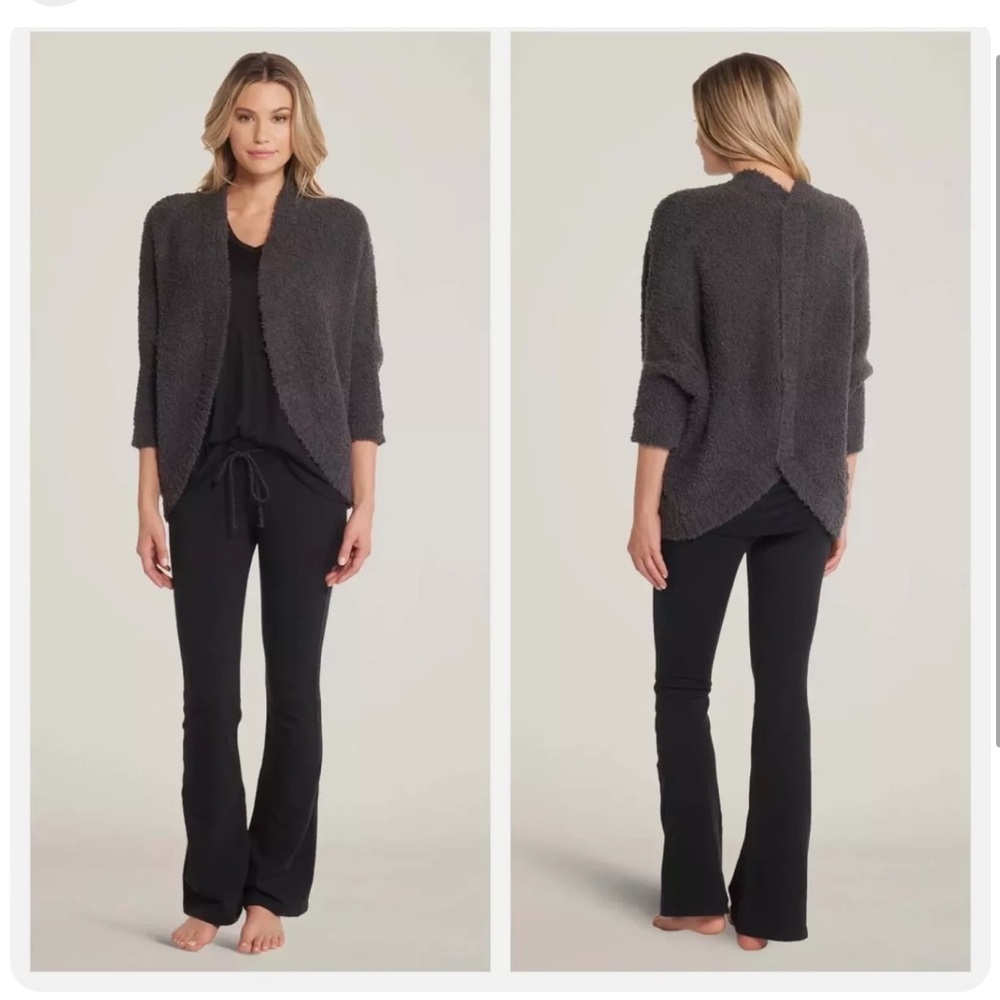 NWOT Barefoot Dreams CozyChic® Shrug S/M Carbon Gray Soft Cozy Loungewear S/M